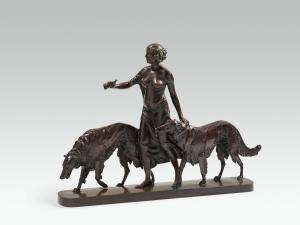 BOCK Arthur 1875-1957,Diana with greyhounds,im Kinsky Auktionshaus AT 2021-07-06