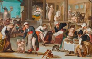 BOCK HANS 1540-1623,Women bathing.,1550,Galerie Koller CH 2009-03-23