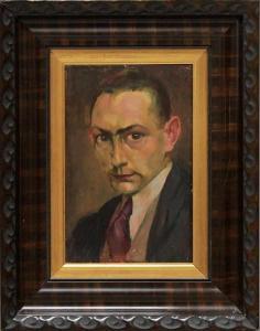 BOCK Robert Jakob 1896-1943,Halbportrait,1923,Reiner Dannenberg DE 2016-12-09