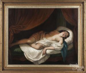 BOCKLIN Arnold 1827-1901,reclining nude,Pook & Pook US 2017-12-15