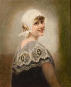 BOCKLIN Carlo 1870-1934,Bildnis einer jungen Frau,1926,Wendl DE 2020-10-22