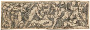 BOCKSBERGER Melchior 1500-1500,Römische Gefechtsszene,Galerie Bassenge DE 2011-11-24