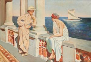 BODART,Conversation en bord de mer,1927,Horta BE 2017-02-20