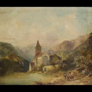 BODDINGTON E 1800-1800,Paesaggio svizzero,1870,Von Morenberg IT 2015-01-24