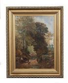 BODDINGTON Henry John 1811-1865,Pastoral Landscape with Figures and Animals,Adams IE 2014-10-13
