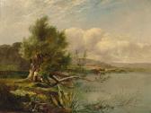 BODDINGTON Jnr. Edwin H. 1836-1905,Anglers by a tranquil river,1850,Christie's GB 2000-09-07