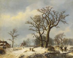 BODE Johan Frederik Godlieb 1870-1960,Winter Landscape,Van Ham DE 2012-05-11