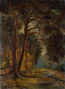 BODE Johann Daniel 1853-1925,Am Pflanzengarten im Schwanheimer Wald,Arnold DE 2010-11-20