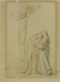 BODE Leopold 1831-1906,Christus on the cross with Mary and the Magdalene,Galerie Koller 2014-03-26