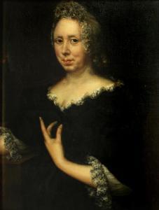 BODECKER Johann Friedrich,A portrait of a lady, half-length, wearing a black,Bonhams 2013-08-25