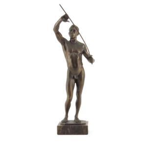 BODIN Oscar 1868-1940,Model of a Fencer,Kodner Galleries US 2018-03-21