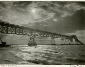 BODINE A. Aubrey 1906-1970,POTOMAC RIVER BRIDGE,1949,Potomack US 2024-02-06