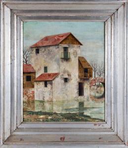 BODLEY Josselin Réginald B. 1893-1975,A house by the water,Dawson's Auctioneers GB 2020-10-29