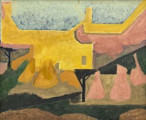 BODLEY Josselin Réginald B. 1893-1975,Abstract Harvest Landscape,David Duggleby Limited 2022-11-25
