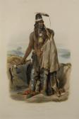 BODMER Karl 1809-1893,ABDIH-HIDDISCH, a Minatarre Chief,1839,Grogan & Co. US 2011-05-21