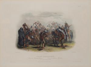 BODMER Karl 1809-1893,Bison-Dance of the Mandan Indians,1842,Bonhams GB 2023-11-30