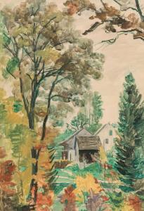 BODMER Paul 1886-1983,Landscape with houses,im Kinsky Auktionshaus AT 2021-07-06