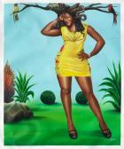 BODO Camille Pierre Pambu 1953-2015,The Yellow Dress,2013,Bonhams GB 2021-04-29