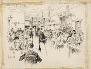 BODWELL William P 1852-1940,Manhattan Bay Oyster and Chophouse,1897,Skinner US 2009-11-18