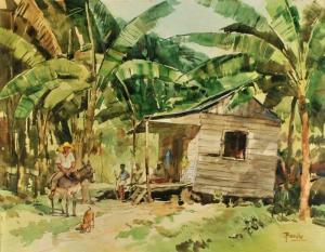 BOEDECKER Arnold E 1893,Tropical Scene,Gray's Auctioneers US 2012-01-26