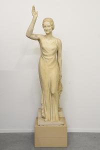 BOEDTS JEAN 1904-1973,Statue en plâtre représentant la reine Astrid,1935,Rops BE 2019-12-15