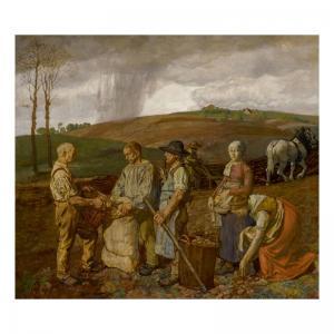 BOEHLE Fritz 1873-1916,THE POTATO HARVEST,1899,Sotheby's GB 2020-01-31