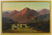 BOEL John Henry 1889-1920,sunset over the mountains,1912,Burstow and Hewett GB 2016-04-27