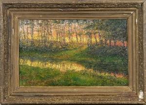 BOEL Louis,Impressionistische Waldpartie m. Bachlauf bei Aben,1911,Historia Auctionata 2007-05-05