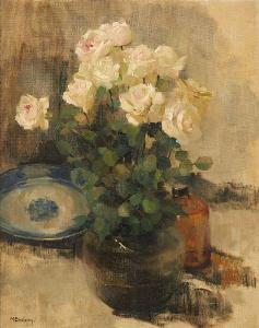 BOELENS Marthe 1905,Les roses blanches,Horta BE 2020-02-17
