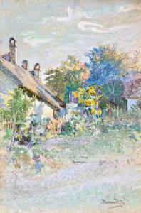 BOEMM Ritta 1868-1948,Impression of a Summer Garden,Kieselbach HU 2023-12-17