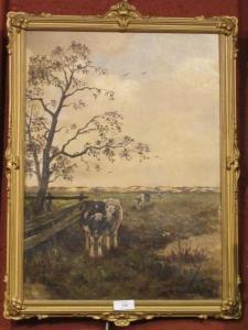 BOER de Jan 1877-1946,Cattle in a Landscape,Cheffins GB 2012-05-17