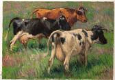 BOERS Frans Jacob D 1914-1987,Drie koeien in een weide,Venduehuis NL 2016-07-13