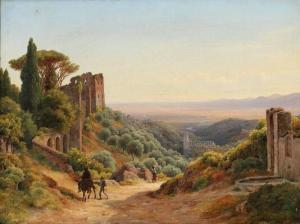 BOESEN August Vilhelm 1812-1875,A view from the Roman Campagna,1845,Bruun Rasmussen DK 2020-08-10