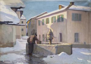 BOETTO Giulio 1894-1967,La vecchia fontana,1922,Il Ponte Casa D'aste Srl IT 2017-11-15