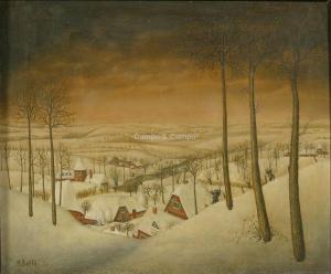 BOFFE MAARTEN 1900-1900,Paysage d'hiver,Campo & Campo BE 2019-04-25