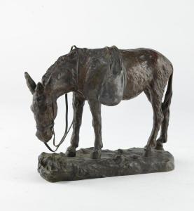 BOFILL Antoine 1875-1939,Un âne portant des sacoches et une bride,Adjug'art FR 2023-10-31