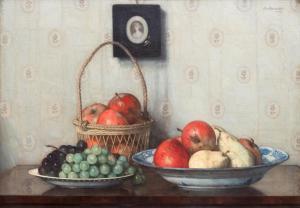 BOGAERTS Johannes Jacobus Maria 1878-1962,A still life with fruit in plates and a w,1918,Venduehuis 2023-11-16
