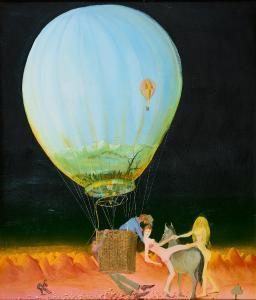 BOGAILEI KLEOFAS 1901-1989,Heißluftballon,1976,Van Ham DE 2024-03-21