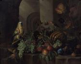BOGDANI Jacob 1658-1724,Fruits et perroquets sur un entable,Artcurial | Briest - Poulain - F. Tajan 2015-11-13