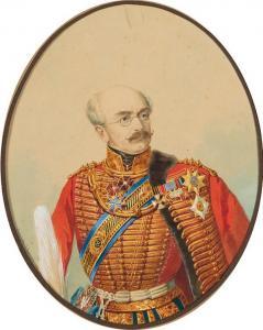 BOGDANOFF Nicolas 1850-1892,Portrait du Général Karl Anton August Bar,Tajan FR 2013-12-17