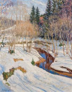 BOGDANOV BELSKY Nikolai Petrovich,Bogdanov-Belsky Winter landscape,im Kinsky Auktionshaus 2023-06-22