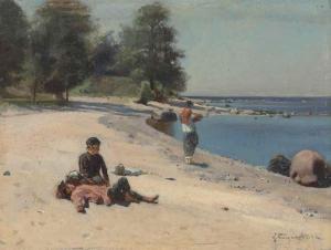 BOGDANOV Nikolaj 1850-1892,On the beach,Christie's GB 2015-06-01