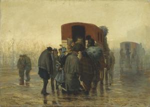 BOGDANOV Nikolaj 1850-1892,The coach,1875,Christie's GB 2021-06-07