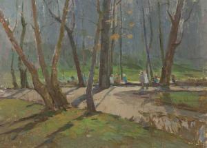 BOGDANOV Paul, Pavel Nikol 1912-1996,Sunlight and Shade in the Park,1960,Whyte's IE 2009-12-07