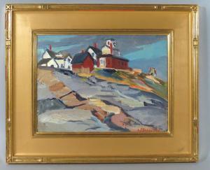 BOGDANOVE Abraham Jacobi,Manana Coast Guard Station, Monhegan Island, Maine,CRN Auctions 2019-01-27