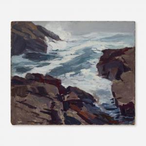BOGDANOVE Abraham Jacobi 1888-1946,Rocks and Waves,Rago Arts and Auction Center US 2023-11-10