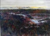 BOGDANOVIC Bogomir 1923-2011,Early Spring Sunrise Over a Farm,Litchfield US 2009-10-21