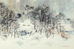BOGDANOVIC Bogomir 1923-2011,Winter Landscape,Santa Fe Art Auction US 2024-03-13