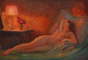BOGDANOVICI Samuel,In the Evening Light,1936,Artmark RO 2023-09-20