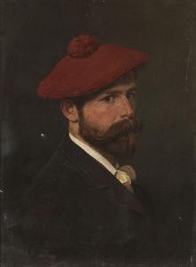 BOGDANOWITSCH WILLEWALDE Alexander 1888,Selbstportrait,1888,Ketterer DE 2012-11-23